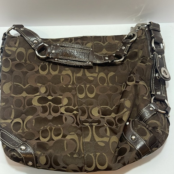 Brown Coach tote - Picture 1 of 8